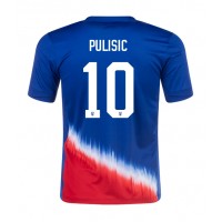 Camiseta Estados Unidos Christian Pulisic #10 Segunda Equipación Replica Copa America 2024 mangas cortas